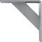 Ekena Millwork Traditional Steel Bracket, Hammered Light Blue 2"W x 8"D x 8"H BKTM02X08X08TRHLB - alternate 5